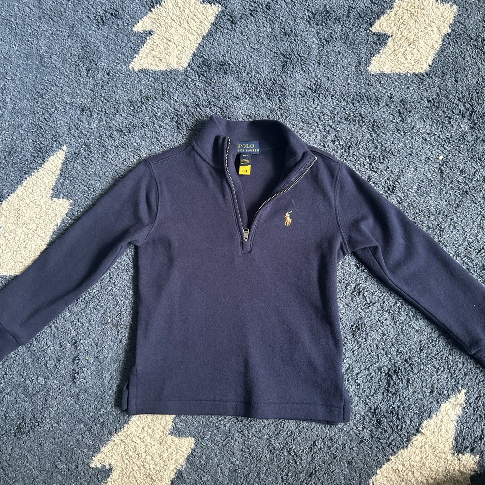 Toddler Polo Ralph Lauren Navy Quarter-Zip Pullover